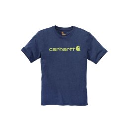 Carhartt Logo T-Shirt dark cobalt blue heather