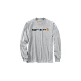 Carhartt Long-Sleeve Logo grau