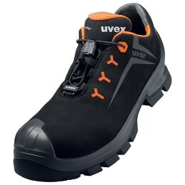 uvex 2 MACSOLE® Halbschuhe S3 schwarz, orange Weite 10