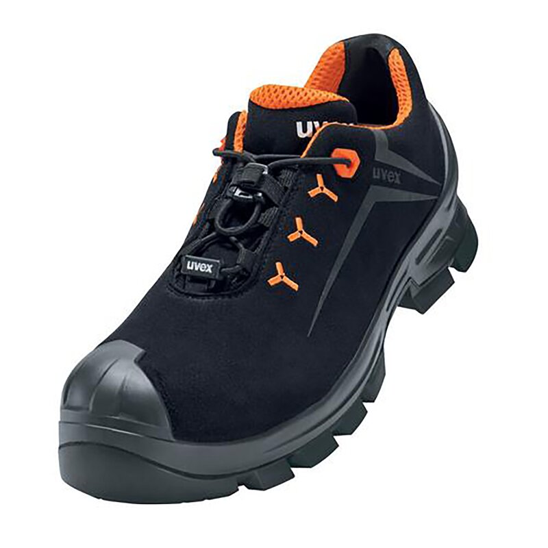 uvex 2 MACSOLE® Halbschuhe S3 schwarz, orange Weite 12