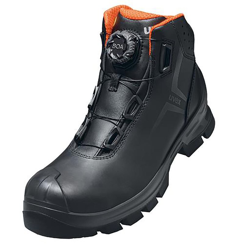 uvex 2 MACSOLE® Stiefel S3 schwarz, orange Weite 11