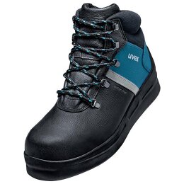 uvex 3 asphaltpro Stiefel S3 schwarz, blau Weite 10