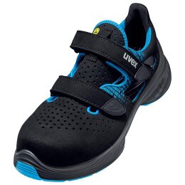 uvex 1 G2 Sandalen S1 blau, schwarz Weite 10