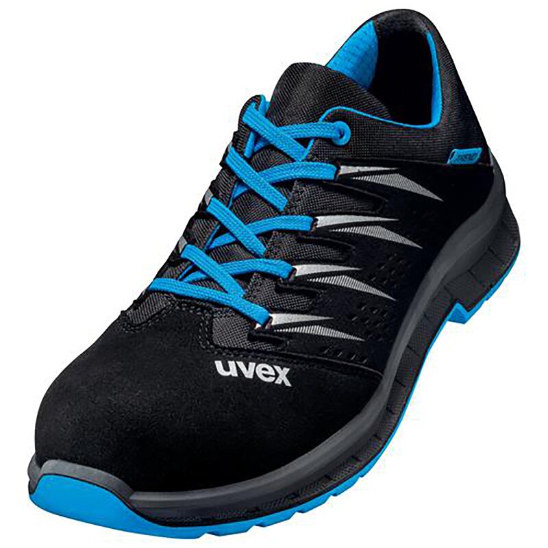 uvex 2 trend Halbschuhe S1 blau, schwarz Weite 11