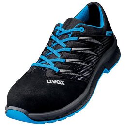 uvex 2 trend Halbschuhe S2 blau, schwarz Weite 10