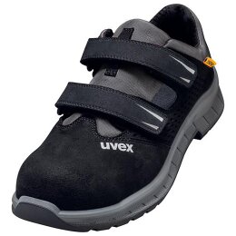 uvex 2 trend Sandalen S1P schwarz, grau Weite 10