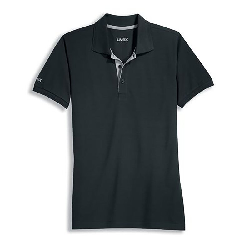 uvex Poloshirt schwarz