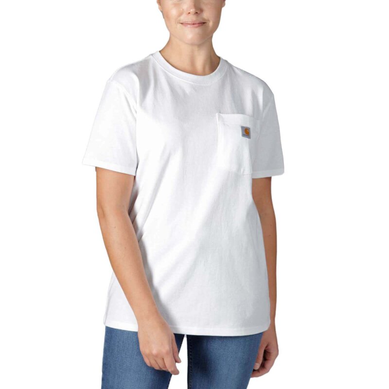 Carhartt Damen Workw Pocket S/S T-Shirt weiß