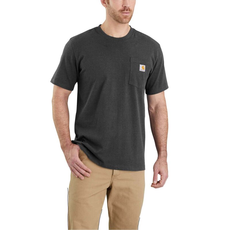 Carhartt Herren K87 Pocket S/S T-Shirt grau