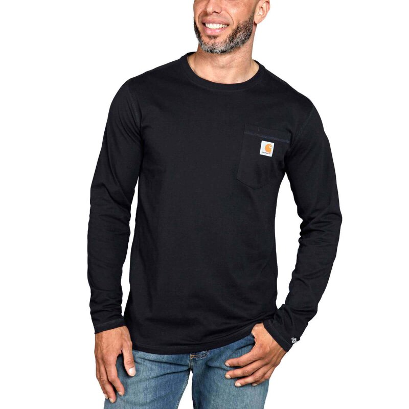 Carhartt Herren Force Flex Pocket T-Shirt L/S schwarz
