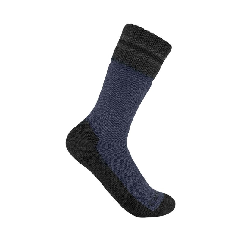 Carhartt Herren Synthetic-Wool Blend Boot Sock 2 Pack blau