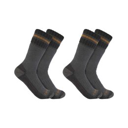 Carhartt Herren Synthetic-Wool Blend Boot Sock 2 Pack grau