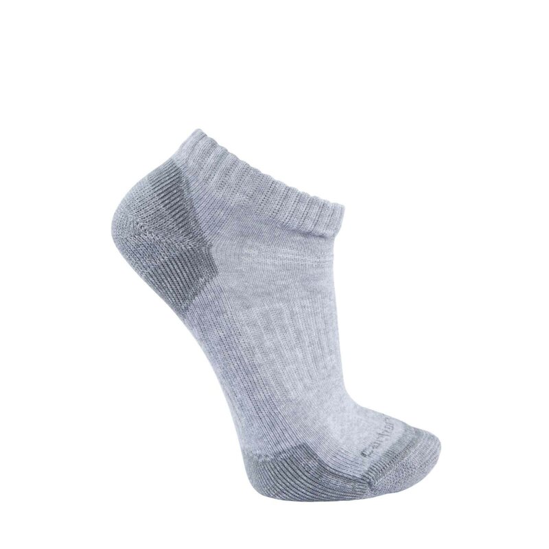 Carhartt Herren Cotton Blend Low Cut Sock 3 Pack grau