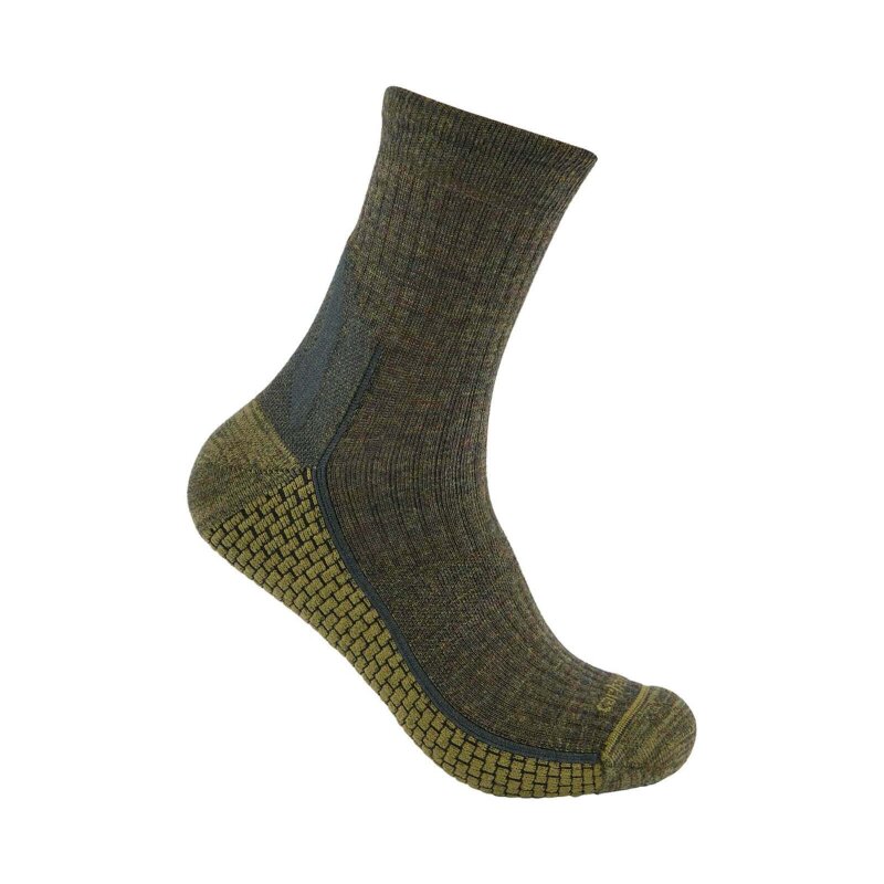 Carhartt Herren Synthetic Wool Short Crew Sock grün