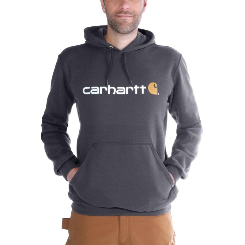 Carhartt Signature Logo Sweatshirt in Carbon Heather Grau