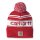Carhartt Mütze Knit Cuffed Logo Beanie in Rot/Weiß meliert - Einheitsgröße