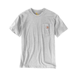Carhartt K87 Pocket Kurzarm T-Shirt Heather Grey Grau - XS
