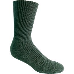 Socke Plüschsocken 70%Wolle grün