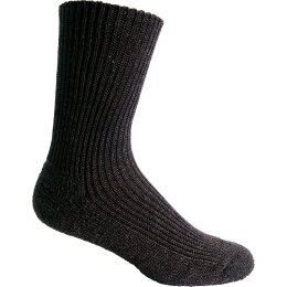 Socke Plüschsocken 70%Wolle grau