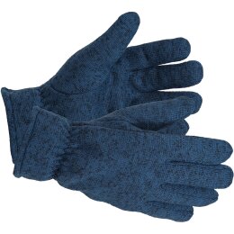Strickfleece Handschuhe grau melange