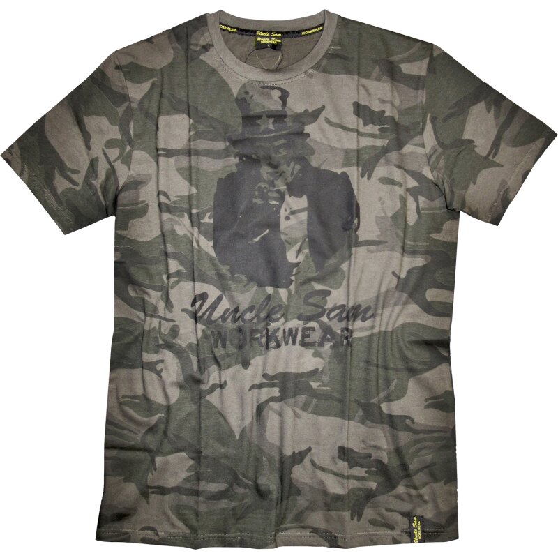 Uncle Sam T-Shirt camouflage/schwarz