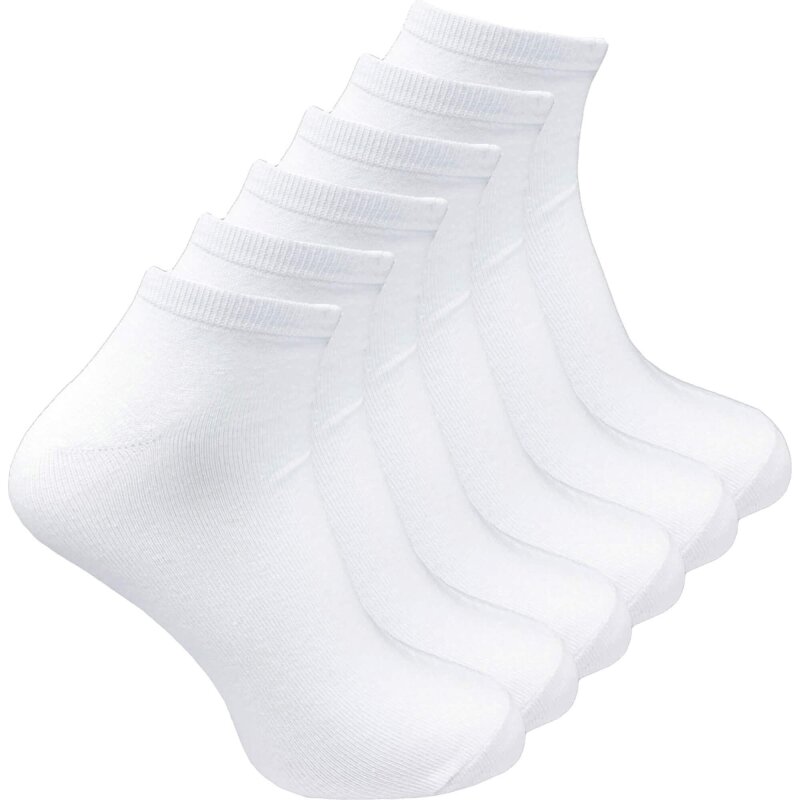GAWILO Unisex Sneaker Socken weiß