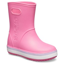 Crocs Crocband Rain Boot K Pink Lemonade/Lavender